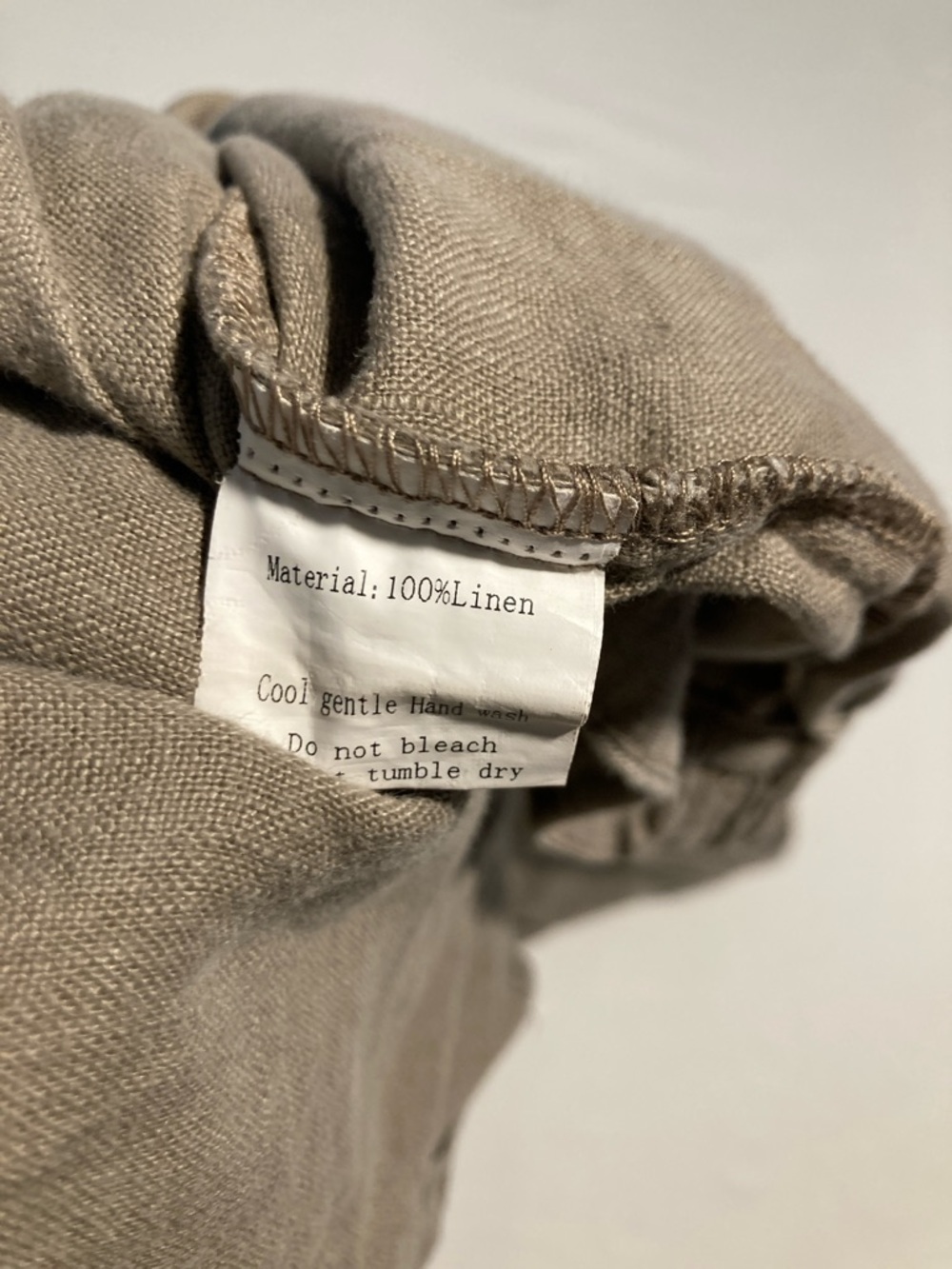 100% Linen Drawstring Pants Size Large (R38) - Picture 3 of 11